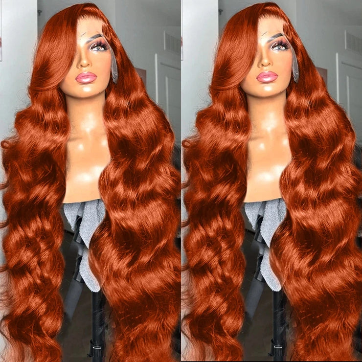 Body Wave Ginger Orange HD Lace Wig