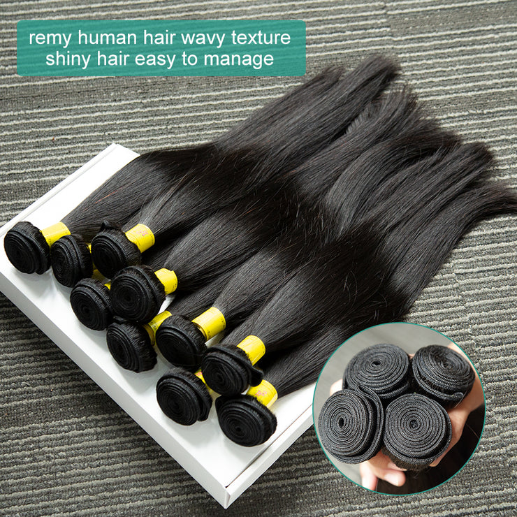 Silky Bone Straight Brazilian Remy Bundles