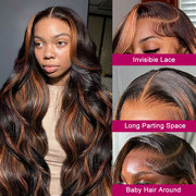 1B/30 Body Wave Highlight HD Lace Wig