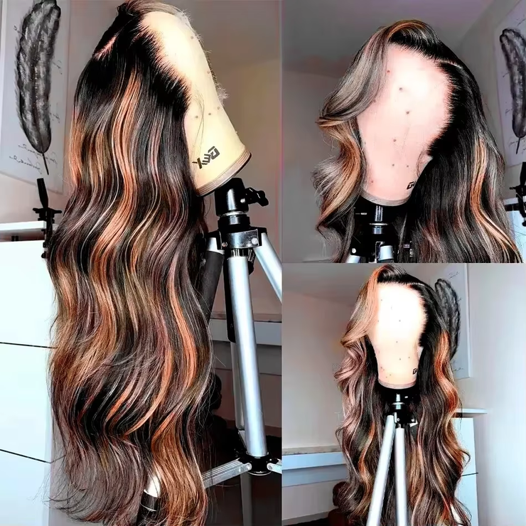1B/30 Body Wave Highlight HD Lace Wig