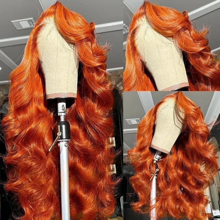 Body Wave Ginger Orange HD Lace Wig