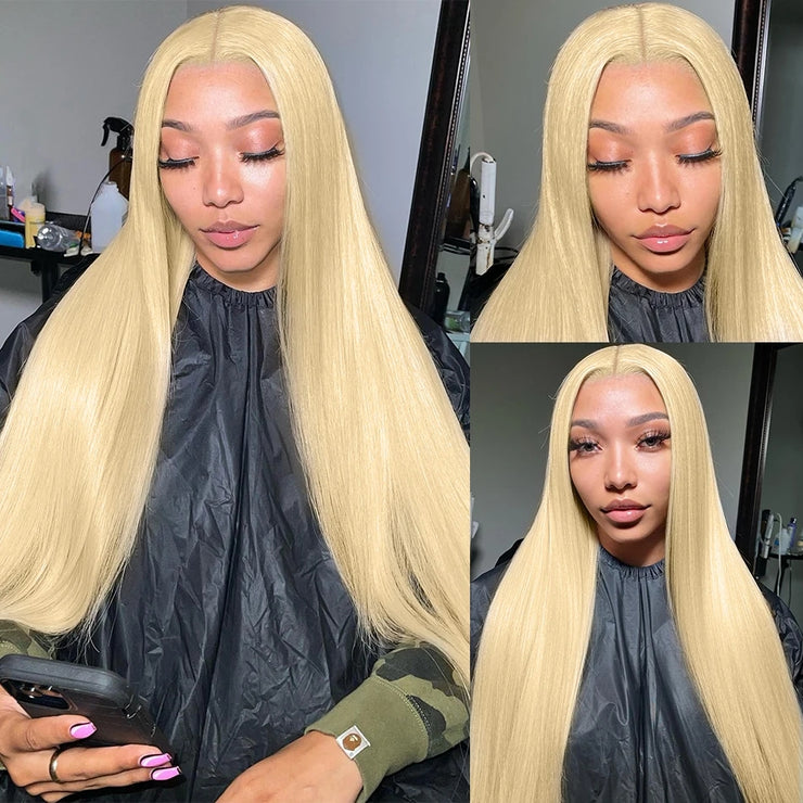 Honey Blonde 613 Straight HD Lace Wig