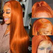 Straight Ginger Orange HD Lace Wig