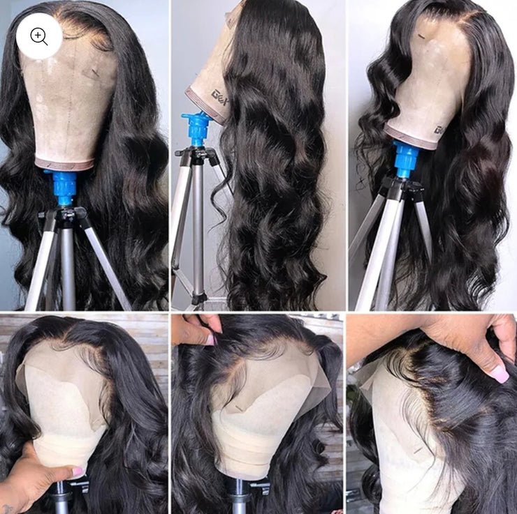 Body Wave 13*4 Natural Black Wig