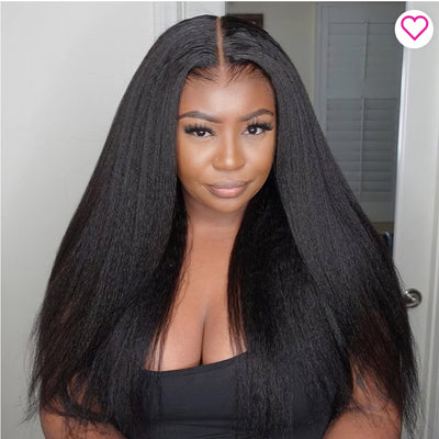 Kinky Straight 13X4 Lace Frontal Hair Wig