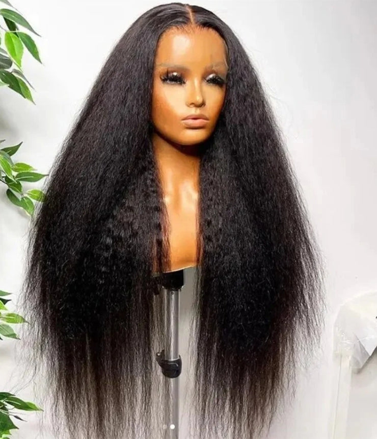 Kinky Straight 13X4 Lace Frontal Hair Wig