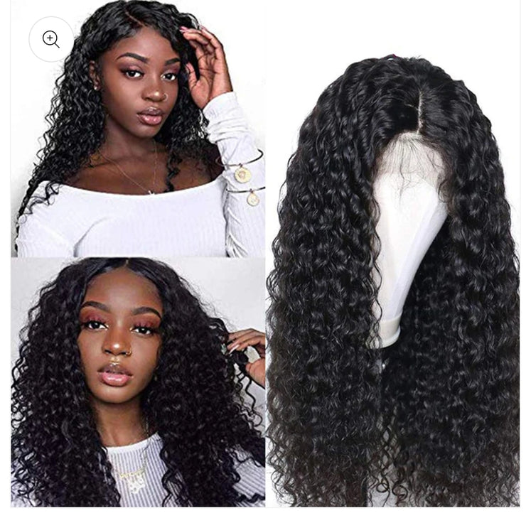 Deep Wave Hair 4X4 Lace Closure Wig