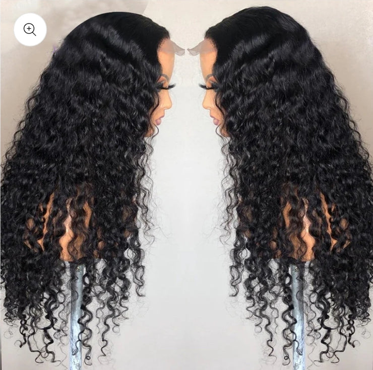 Deep Wave Hair 4X4 Lace Closure Wig