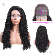 Deep Wave Hair 4X4 Lace Closure Wig