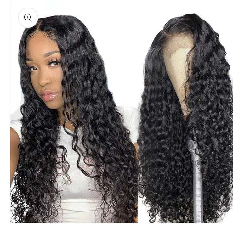 Water Wave Hair 4X4 Lace Closure Wig