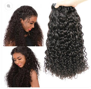 Water Wave 3 Bundles with 4X4 Lace Closure